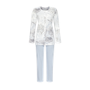 Pyjama femme avec une patte de boutonnage continue RINGELLA "Pastels d'Hiver" 2511248 - Ivoire 130