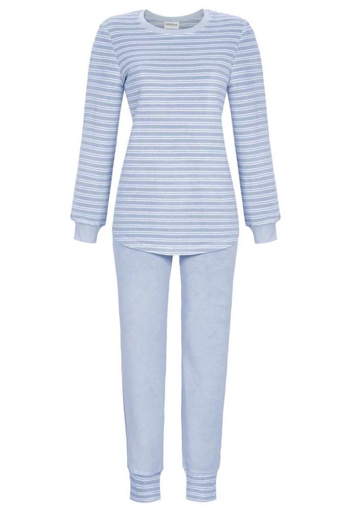 Pyjama femme éponge stretch RINGELLA "Confort d'hiver" 2518203 - Bleu 235
