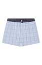 Caleçon américain homme avec maintien intérieur 100% coton bio ARTHUR "Le Club" CSP - Ciel PM009