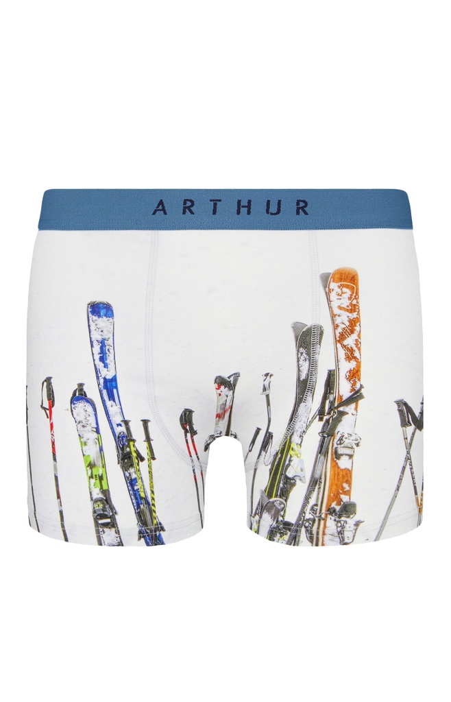 Boxer homme fantaisie 95% coton bio ARTHUR MAC - SKIH22