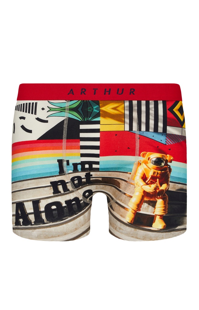 Boxer homme fantaisie 95% coton bio ARTHUR "Space" MAC - Multicolore SPACH22
