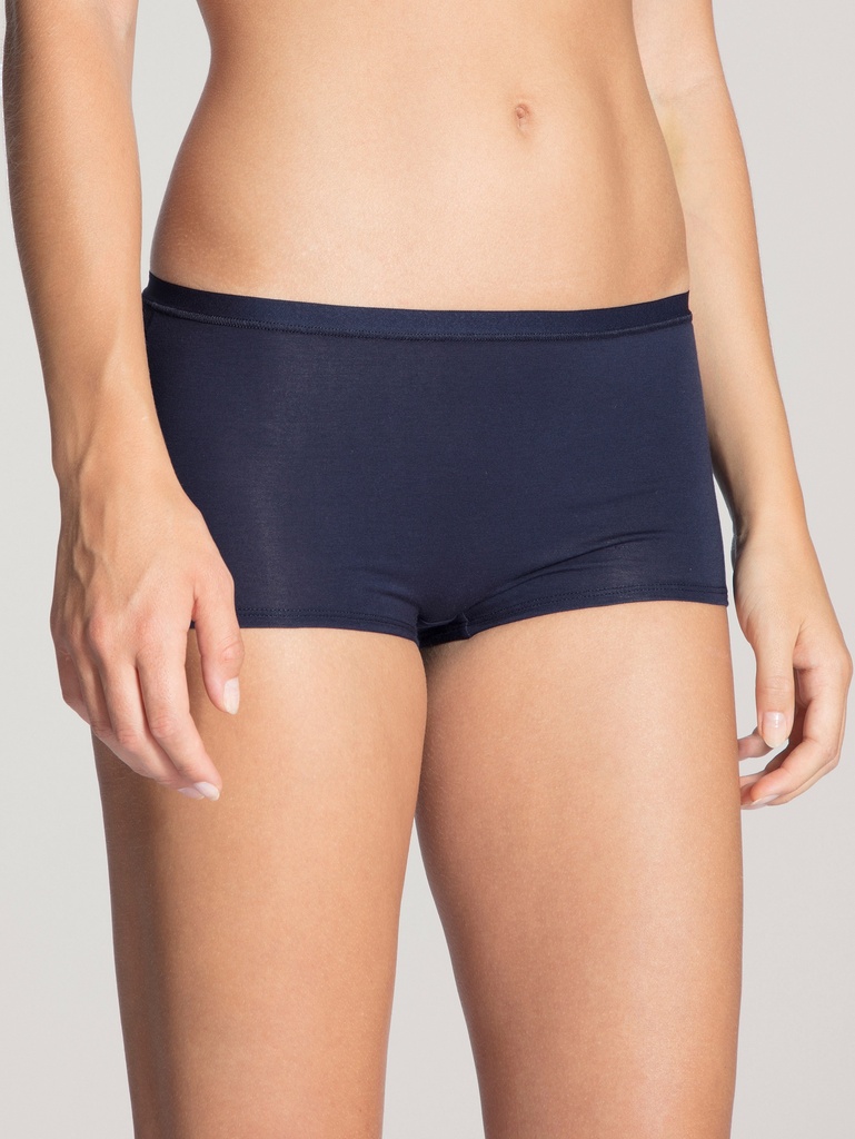 Shorty coupe classique 92% coton CALIDA "Natural Comfort" 25175 - Dark blue 449