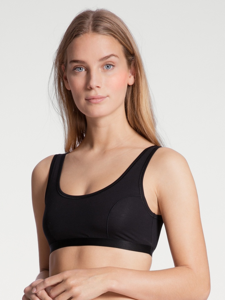 Brassière look sportif & régulation de l'humidité CALIDA "Natural Joy" 02555 - Noir 992