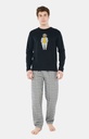 Pyjama long homme 100% coton ARTHUR "Charles" BOS - Gris CHARH22