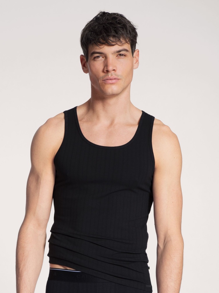 Singlet homme en coton durable & anti-odeurs CALIDA "Pure & Style" 12986 - Noir 992