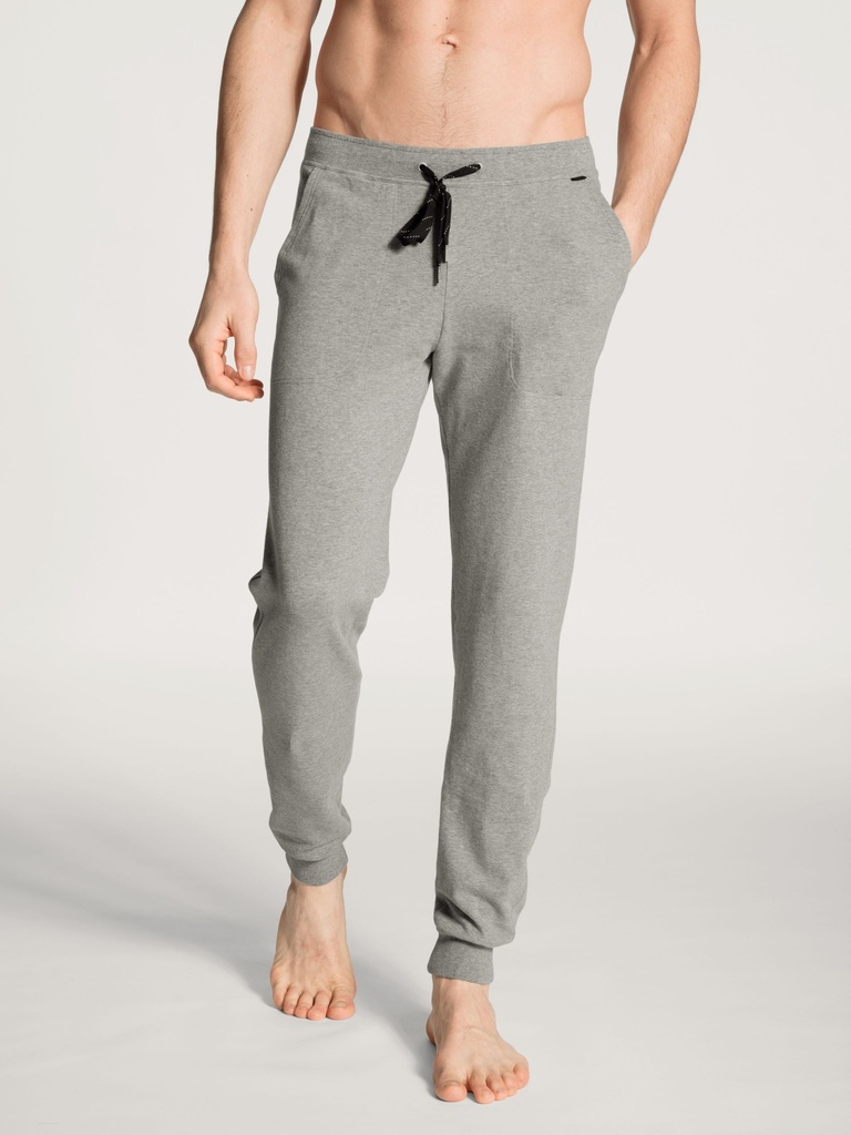 Pantalon de jogging homme homewear 95% coton CALIDA Remix Basic Lounge  29181 - Carbon melé 991