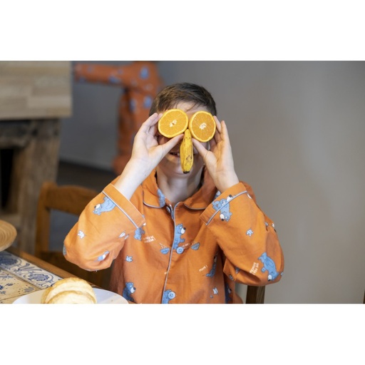 Pyjama enfant boutonné en pilou JUSQU'AU LEVER DU JOUR - Douceur