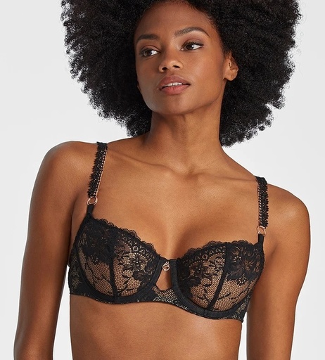 Soutien-gorge corbeille AUBADE "Night Bird" RDF14 - Black queen BQUE