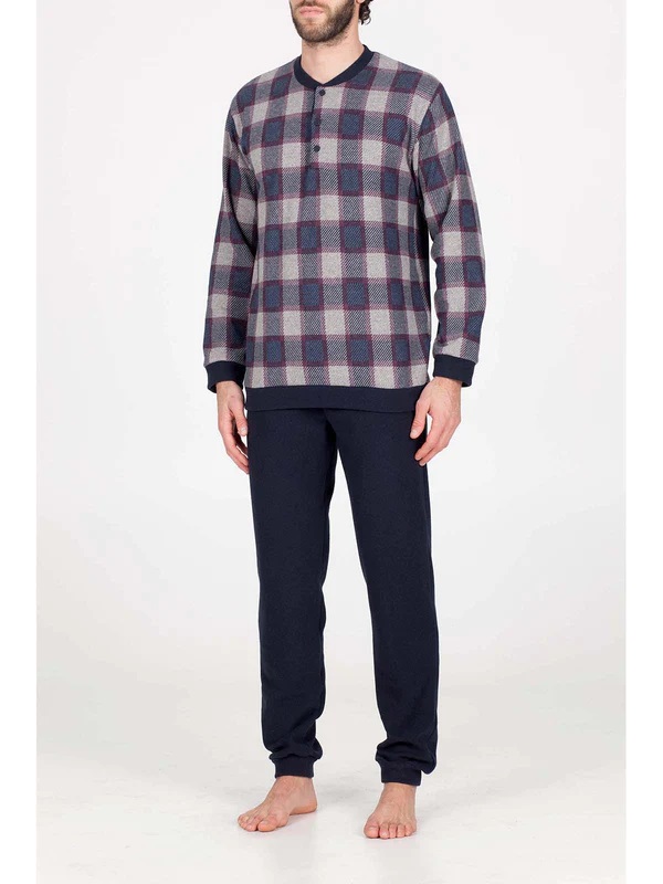 Pyjama long homme homewear BOGLIETTI FAL578 - Bleu 61