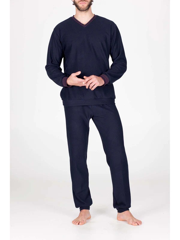 Pyjama long homme homewear BOGLIETTI FAL571 - Bleu 61