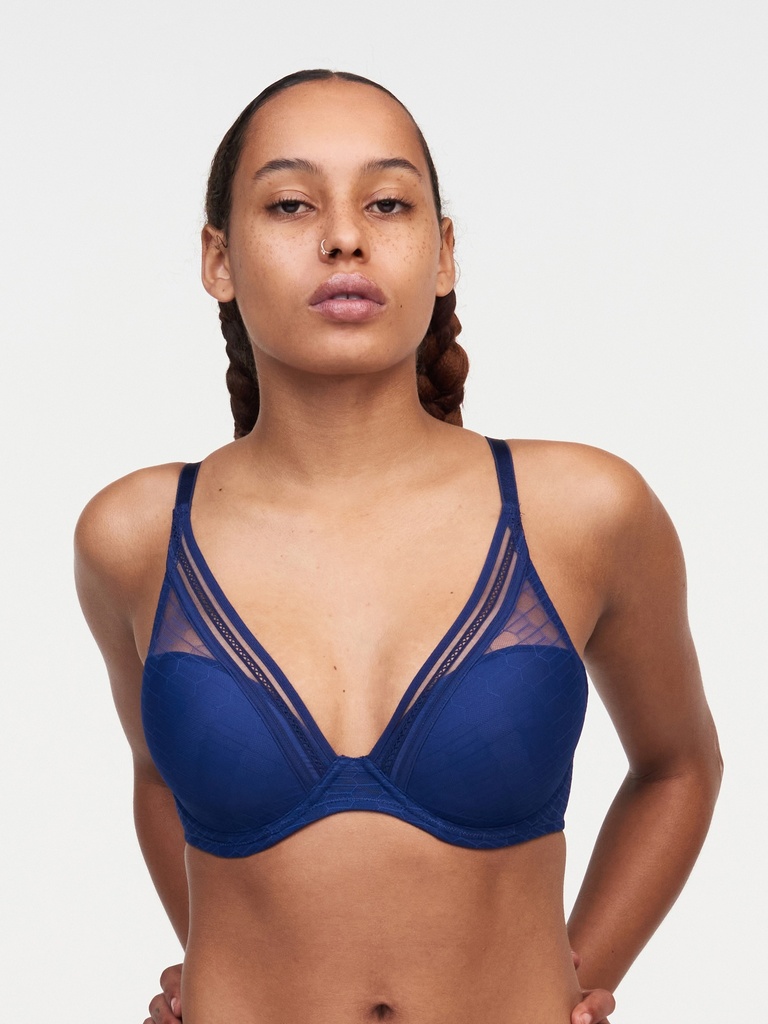 Soutien-gorge à coques plongeant PASSIONATA "Only Manhattan" P47J90 - Bleu danube 050