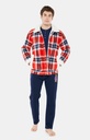 Veste homme polaire homewear ARTHUR "Logan" VCA - Rouge LOGAH22
