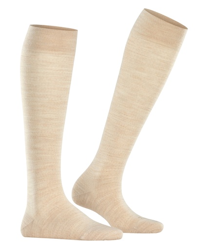 Chaussettes mi-bas dame FALKE "Berlin Sensitive" 46229 - Linen mel 4541