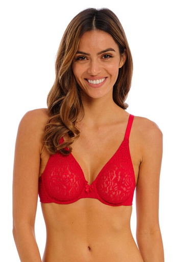 Soutien-gorge avec armatures moulé WACOAL "Halo Lace" WA851205 - Barbados Cherry 602