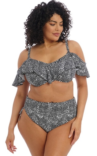 Bas de Bikini Ajustable ELOMI "Pebble Cove" ES801173 - Noir motif BLK