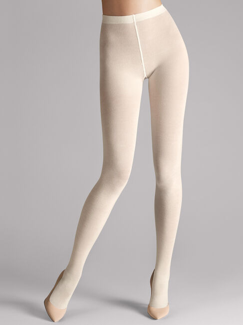 Collant opaque 200 deniers WOLFORD "Merino Tights" 11310 - Ecrue 1051