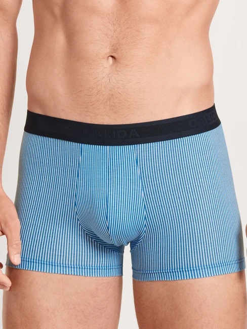 Boxer homme stretch CALIDA "Cotton Strech" 25487 - Azurit Blue 474