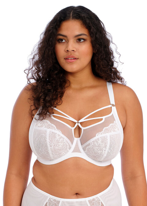 Soutien-gorge armature spécial poches profondes ELOMI "Brianna" EL8080 - Blanc WHE