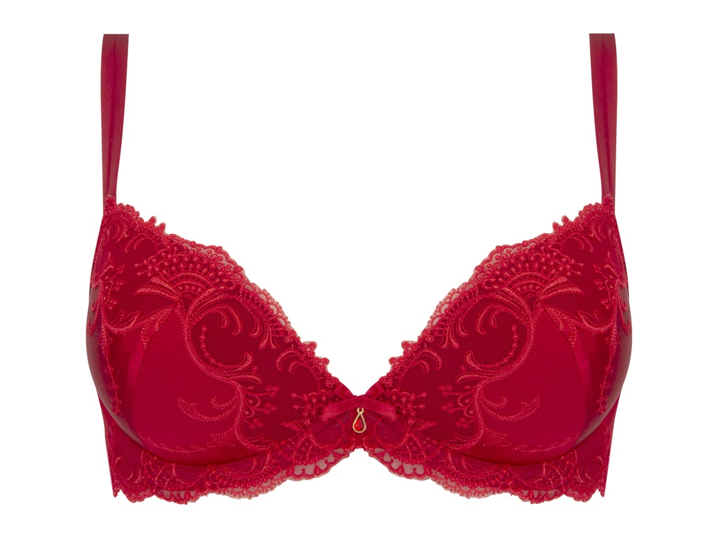 Soutien-gorge à coques progressives LISE CHARMEL "Splendeur Soie" ACC8580 - Splendeur Rouge 2478