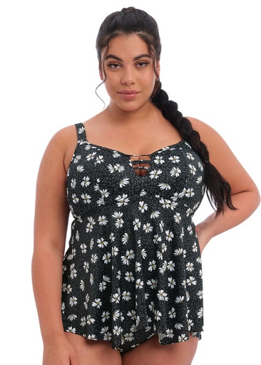 Tankini moulé ELOMI "Plain Sailing" ES7271 - Black Daisy BDY
