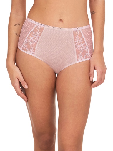 Culotte taille haute CHANTELLE "Instants" C13A80 - Rose Dragée Lurex 0N4