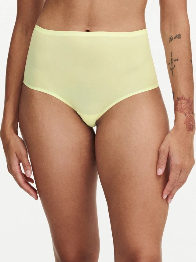 Culotte taille haute invisible TU CHANTELLE "SoftStretch" C26470 - Jaune Clair 0PR