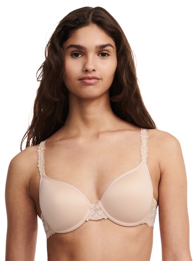 Soutien-gorge mémoire de forme emboitant CHANTELLE "Champs Elysées" C26060 - Beige Doré Multi 0IB