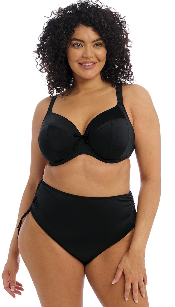 Bas de Bikini Slip Ajustable ELOMI "Plain Sailing" ES7287 - Noir BLK