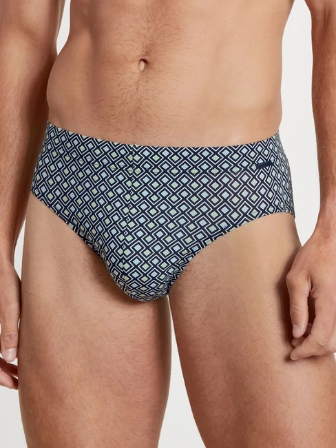 Slip homme fantaisie 90% coton CALIDA "Grafic Cotton" 22161 - Dark Sapphire 479