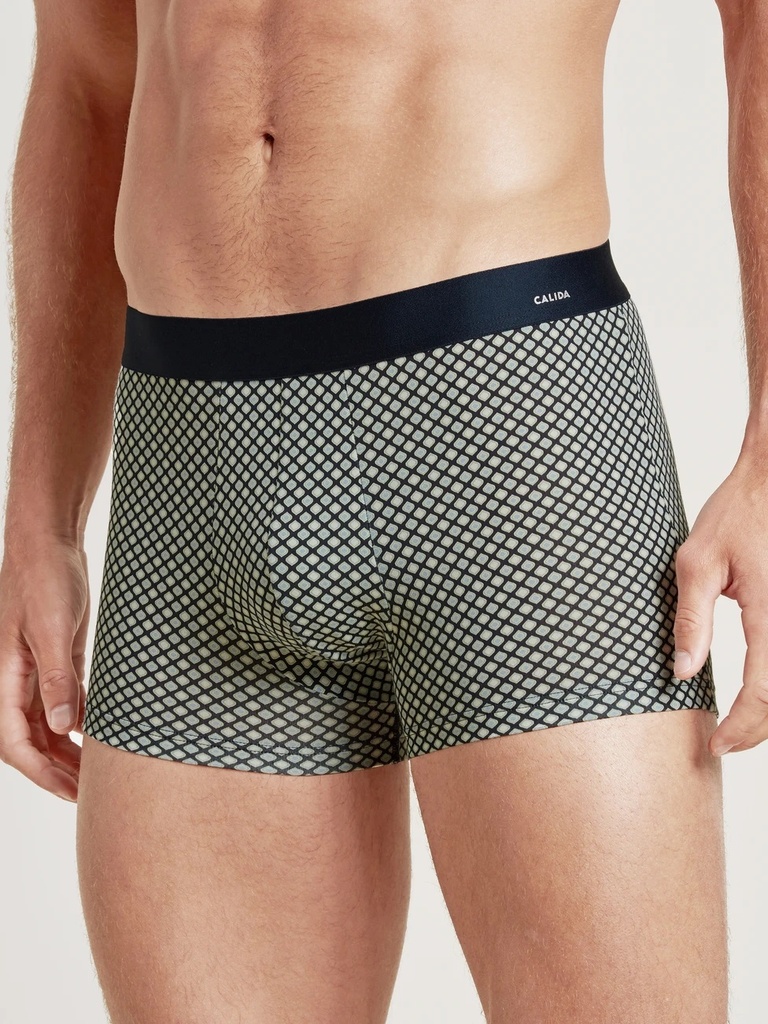 Boxer homme fantaisie coton CALIDA "Cotton Code Design" 26685 - Dark Sapphire 479