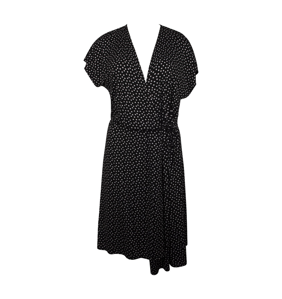 Robe Courte ANTIGEL "La Muse Dolce Vita" ESB1286 - Noir Pois 12041