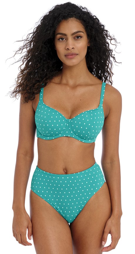 Slip de bikini Taille Haute FREYA "Jewel Cove" AS7236 - Marine MAR