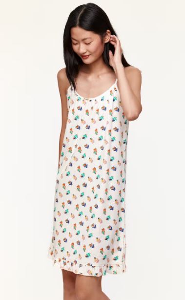 Robe de nuit dame WOODY "Toucans" 231-1-DZB-S - Imprimé 927