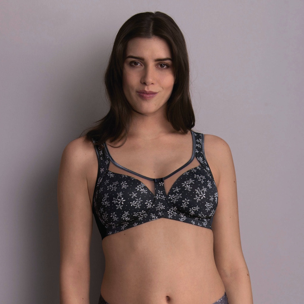 Soutien gorge sans armature moulé ANITA TOPCOMFORT "Clara Art" 5854 - Anthracite 408