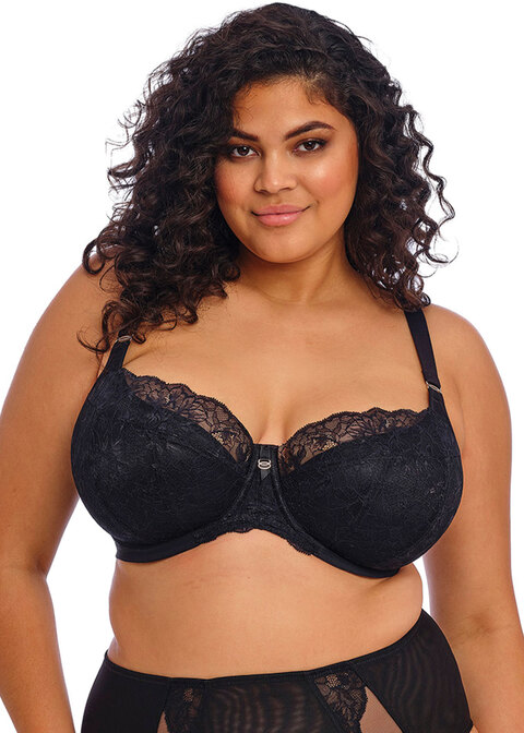 Soutien-gorge balconnet paddé avec armatures ELOMI "Brianna" EL8081 - Black BLK