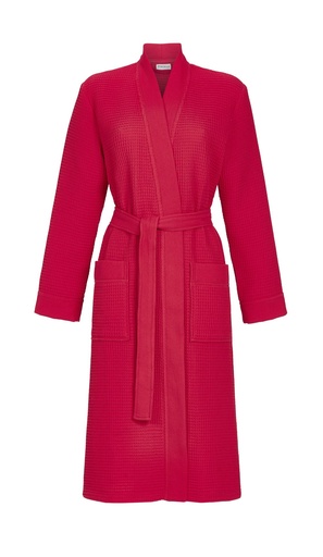 Peignoir unisexe en piqué ceinture à nouer 100% coton RINGELLA M111703 - Rouge Tomate 326