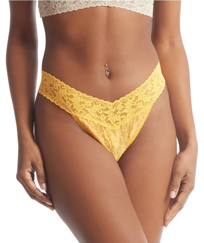 String dentelle stretch HANKY PANKY "Original Rise Thong" 4811P - Ginger shot GSHO