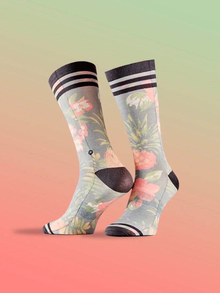 Chaussette homme fantaisie LOIC HENRY "Pineapple" KSI001X - Multicolore