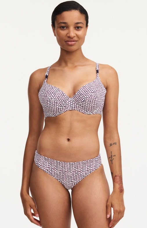 Haut de Bikini à coques FEMILET "Tidra" FS5350 - Ikat Bleu 0JS