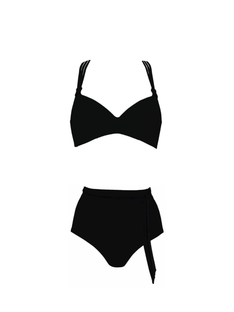 Bikini 2 pièces Mix&Match SUNFLAIR "Basic" 71104+71111 - Noir 05