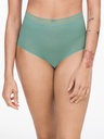 Culotte taille haute dentelle stretch invisible CHANTELLE "SoftStretch" C11G70 - Vert Treillis 03N
