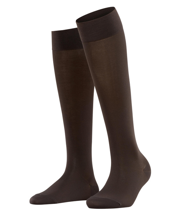 Chaussettes 3/4 coton dame FALKE "Cotton Touch" 46605 - Dark brown 5239