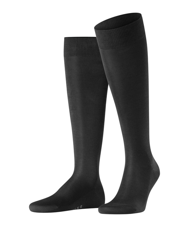 Chaussettes 3/4 Hommes 100% Coton FALKE "Tiago" 15792 - Black 3000