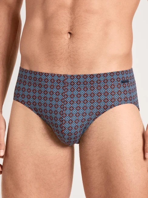 Slip homme fantaisie 90% coton CALIDA "Grafic Cotton" 22161 - Redwood 149