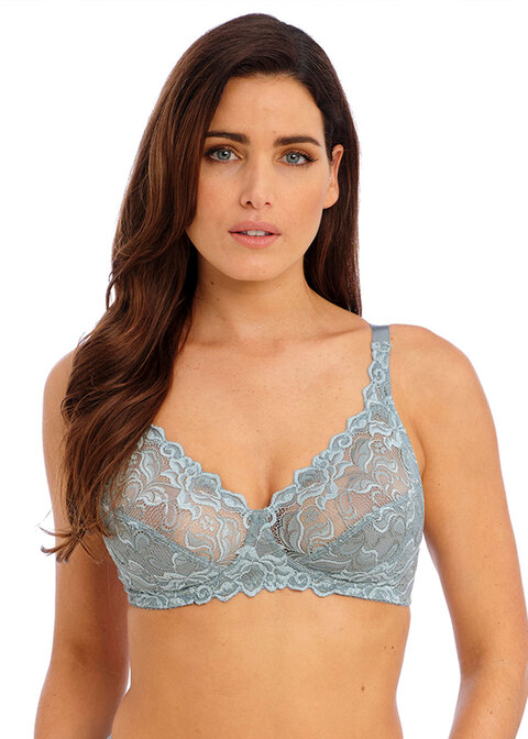 Soutien-gorge sans armature WACOAL "Eglantine" WEBFA162 - Bleu/Vert Arona ARO