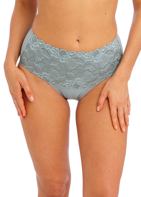 Slip gainant WACOAL "Eglantine" WEPFA862 - Bleu/Vert Arona ARO
