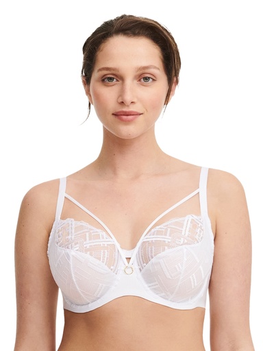 Soutien-gorge armaturé enveloppant CHANTELLE "Graphic Support" C21S10 - Blanc 010
