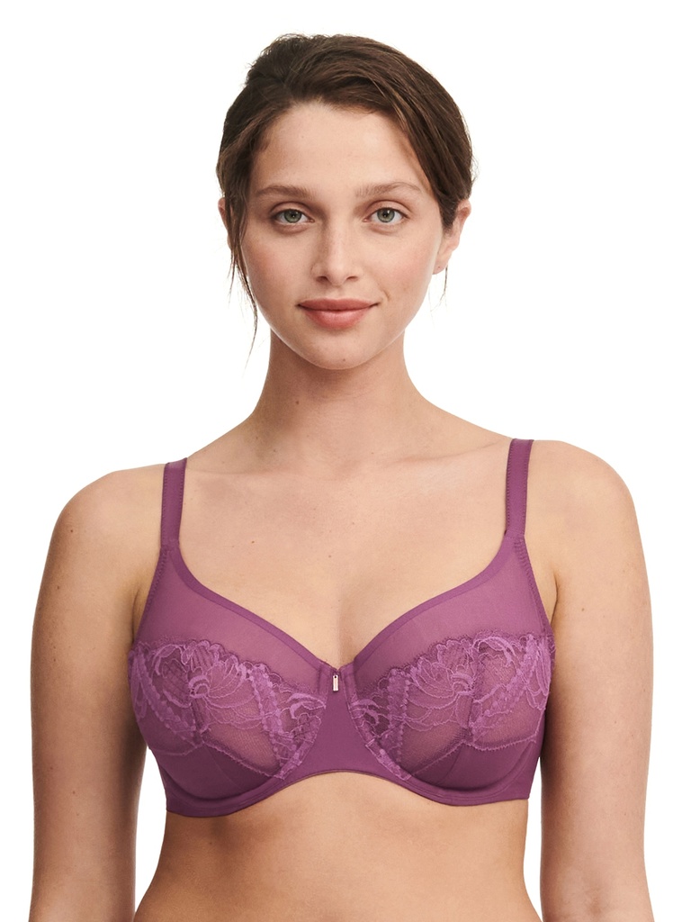 Soutien-gorge armaturé enveloppant CHANTELLE "Orangerie Dream" C17Q10 - Tannin 01Y