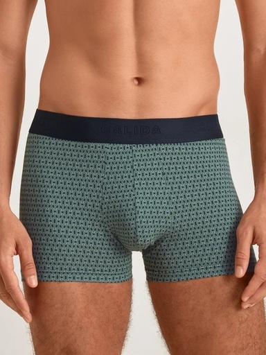 Boxer homme fantaisie coton CALIDA "Grafic Cotton" 26583 - Dark Glen 549