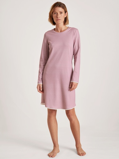 Chemise de nuit dame 100%coton CALIDA "Midnight Dreams" 32053 - Mauve Shadow 312